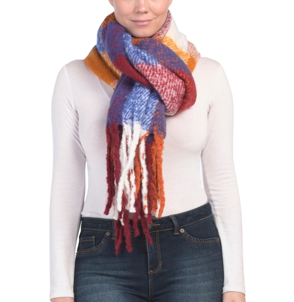 Anthropologie Lulla Collection Scarf with Fringe - Picture 1 of 4
